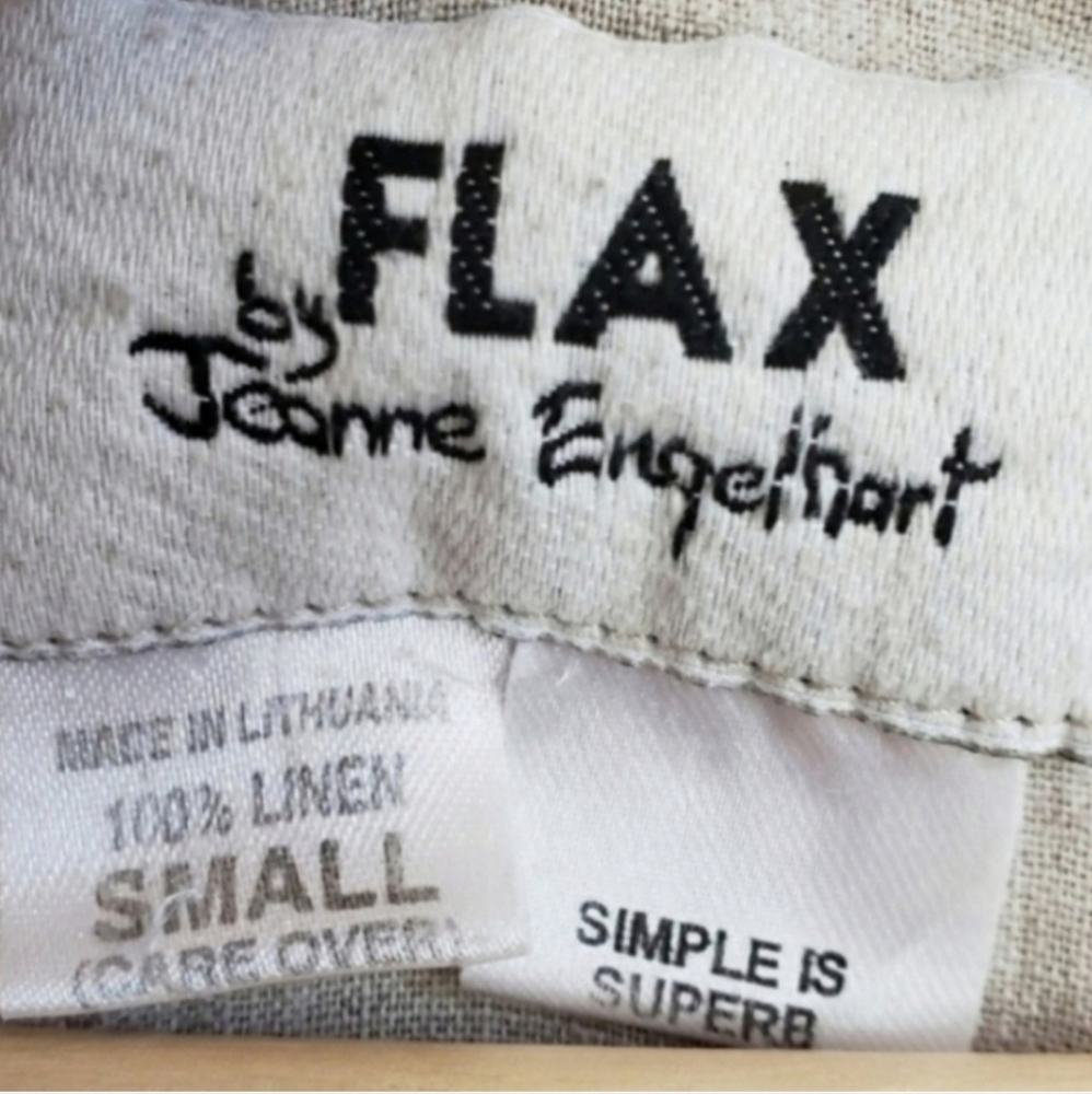 Flax Neutral Button Front Top / Tunic - image 6